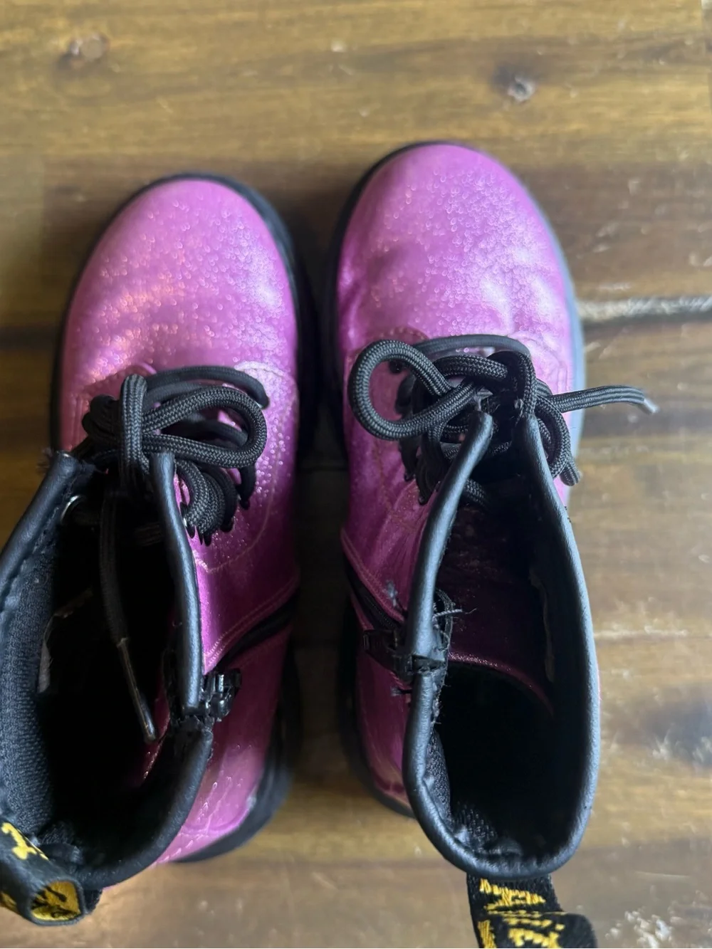 Dr Martens Glitter Lace Up Boots